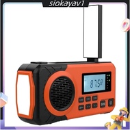 Solar Hand Crank Emergency Weather Radio Emergency Weather Radio SW/AM/FM Portable Radio