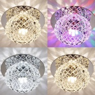 220V 5W pusingan moden membawa lampu siling kristal candelier lampu lorong tertanam lampu siling kri