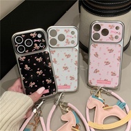 iPhone 17 Pro Max 16 pro max Floral carousel pattern TPU+Epoxy resin material phone case