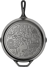 Lodge 12 Inch Cast Iron Skillet – Pre-Seasoned Frying Pan with Teardrop Handle – Oven, Stovetop, Gri