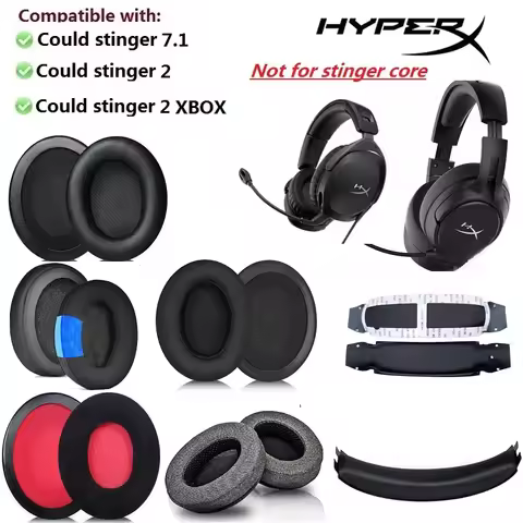 Suitable for HyperX Cloud Stinger 7.1 / stinger 2 /stinger 2 xbox Headset Replacement Protein skin E