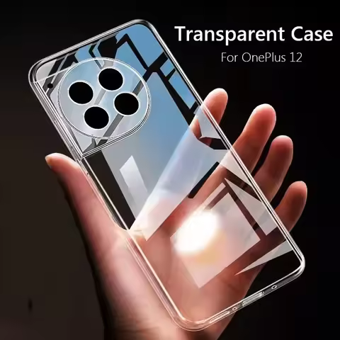 For OnePlus 12 Case Simple Slim Soft TPU Clear Transparent Phone Case On For OnePlus12 One Plus 12 5