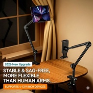 1-Wing arm Support, tablet, phone, mobile screen, LCD, clamp arm, raised stand, arm