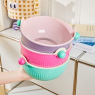 Dopamine Drain Basket New Style Fruit Washing Dedicated Basin Double-Layer Vegetable Washing Basin D