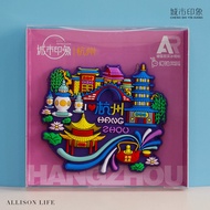 Refrigerator Sticker and Magnet Sticker Chongqing Chengdu Hangzhou Souvenir Creative All-Chinese Dom