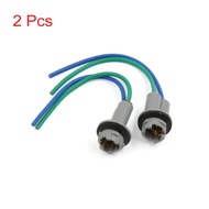 X Autohaux Waterproof T10 W5W 168 194 2 Wires Car Led Smd Light Wire Harness Socket Holder Connector