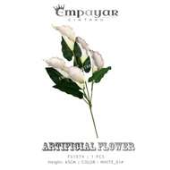 1 stalk - 5 HEAD Calla Lily/Artificial Flower/Bunga Hiasan Lili/arum lily/马蹄莲/FS1074/HAND FLOWER/WED