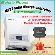 Bateria Power 100A 12/24/36/48V MPPT Solar Charge Controller Compatible with Gel, AGM, Sealed, Flood
