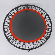 40Inch Round Children's Trampoline Foldable Trampoline Home Use with Handrail Jumping Bed Gym Trampo