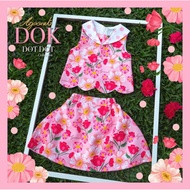 Arpanet girl Dress/Pink Flower Props Set Of Shirt And Skirts size xs (3-4 Years Old)