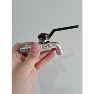 Iron Wall Water Faucet Iron Black Iron / Iron Water Faucet 1/2 3/4