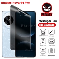 1~3Pcs Anti-Spy Hydrogel Film For Huawei nova 14 Pro 14Ultra 14i 4G 5G 2025 nova14Ultra 14 Ultra nov