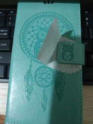 貓頭鷹紅米note 5 pro湖水綠電話套