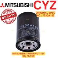 Oil Filter [1230A182] MITSUBISHI TRITON VGT 16Y