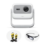 JMGO N1 Portable Projector 1080P FHD, 4K Supported, 150" MALC™ Triple Laser 3D Movie Projector for H