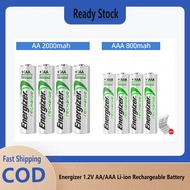 New Energizer AA/AAA Rechargeable Battery 1.2V Ni-MH 2000mAh 800mAh