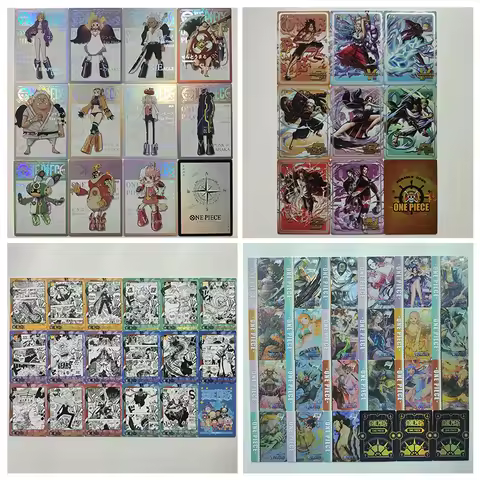 Anime One Piece MR OR PTR SR SSR Set of Cards Zoro Luffy Hancock Nami Collection Cards Christmas Bir