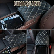 UNIQUER Car Armrest Pad  Leather Padding Protective Console Box Mat