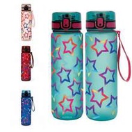 1pc 750ml/26oz Star Pattern Sports Water Bottle, Leak-Proof Mouth, With Carrying Strap, Durable, 4 C