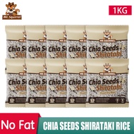 Mr.Squirrel Chia Seeds Shirataki Rice 5kg Low Carbs Healthy Food Konjac Keto