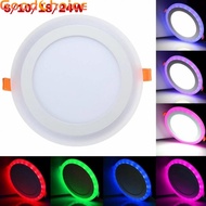 Energy Saving Dual Color White RGB LED Ceiling Light Fans with Long Lifespan