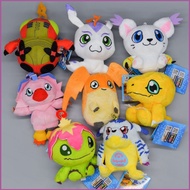 ZY1 10CM 8Style Anime Digimon Plush Pendant Agumon Gabumon Tailmon Tentomon Gomamon Piyomon Palmon P