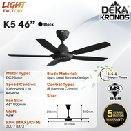 🔥HOT🔥DEKA F5DC BABY PRO / K5 / K6DC / X-ONE 46" | FANZO TURBO 42" 5 Blades DC Motor Baby Ceiling Fan