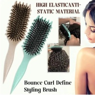 Bounce Curl Define Styling Brush Detangling Hair Brush Tangled Hair Comb Shaping Define Barber Tool