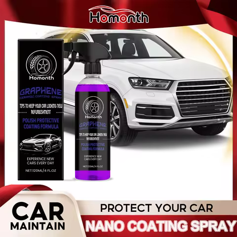 Nano Ceramic Coating Spray for Car Quick Detailer Spray Wax Hydrophobic Paint Protection UV Protecti