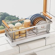 不銹鋼碗碟收納架廚房水槽晾碗筷盤子置物架子臺面碗籃碗盤瀝水架