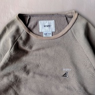 Wtaps Crack 02 Sweatshirt Copo Gray Crewneck Sweater not Hoodie