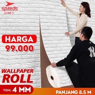 Wallpaper Dinding Roll Wallpaper 3D Wallpaper Dinding batu bata 205-1