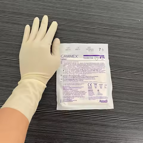 Ansell Gammex Latex gloves 12 inch powder free (1 pair) latex gloves length 30 cm