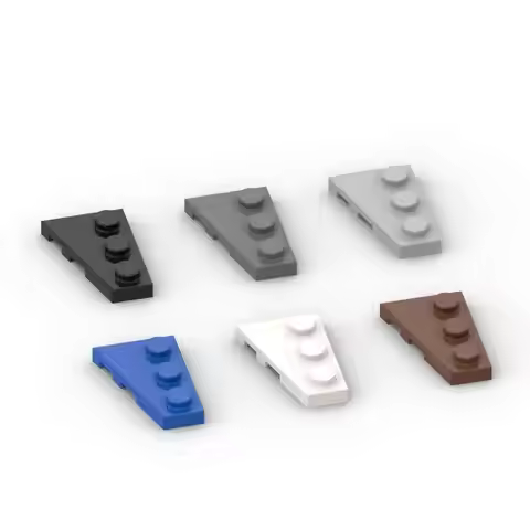 MOC 10PCS 43722 Wedge 3x2 Right Building Blocks Plate Board Brick Particle Puzzle Educational DIY To