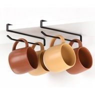 Kitchen Mug Rack - No Drill Under Cabinet Hook Holder