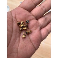 Crown knob stainless steel gold watch 7X9