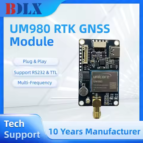UM980 RTK GNSS Module Multi-Band GPS/BDS/GLONASS/Galileo for Drones Surveying High Accuracy Base Rov