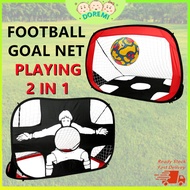 Pop Up Folding Portable Football Goals Football Tiang 2 in 1 Mini Football Target for Indoor & Outdo