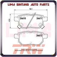 Toyota Corolla Altis ZZE141  ZZE142  ZRE142  ZRE143  ZRE172  ZRE173 Front / Rear Brake Pads  Disc Br