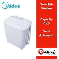 Midea Semi Auto Washing Machine (6kg) MSW-6008P