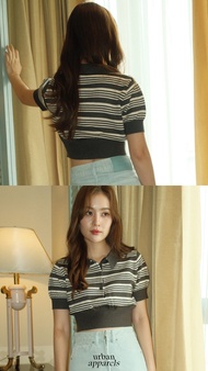 urban apparels | lille crop knitted polo
