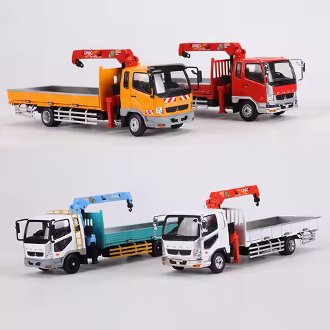 GCD 1:64 Fuso Fighter 1024 Truck Crane Truck Alloy Model Car