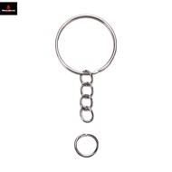 50pcs Keychain Rings with Chain and 50pcs Open Jump Rings DIY Set