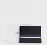 🌟代訂🌈Calvin Klein Stripe Coin Billfold Wallet