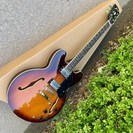 Custom Gibson ES335 Electric Guitar Vintage Sunbusrt Semi Hollow Body Professional Guitar