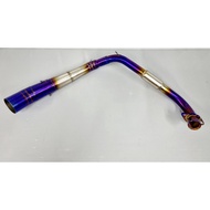 Sale!!! คอท่อสแตนเลส MSX/MSX-SF/Demon 125 สีไทเท สำหรับคอท่อ 2 นิ้ว