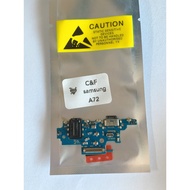 Samsung Galaxy A72 4G 2021 / A725F Charging Cable - Charging Cable with Mic and Headphone Jack