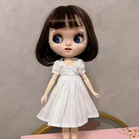 Fashion Floral Lace Dresses Mini Cute Base Shirt Tops DIY Accessories Princess Clothes for azone ob2