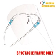 [Frame] Multipurpose Replaceable Face Shield Transparent Clear Protective Head Goggles Mask Glass Cover Adult Size 1pc