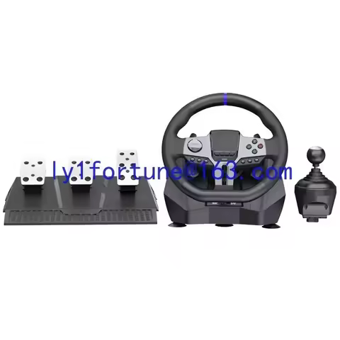 V9 GEN2 900 degrees, vibration racing emulator steering wheel Pc/Ps3/Ps4/Xbox One game accessories
